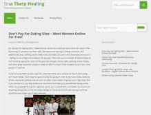 Tablet Screenshot of dnathetahealing.com